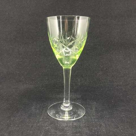 Glowing green Ulla white wine glass
