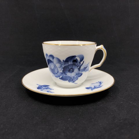 Blue Flower Braided espresso cup with gold
