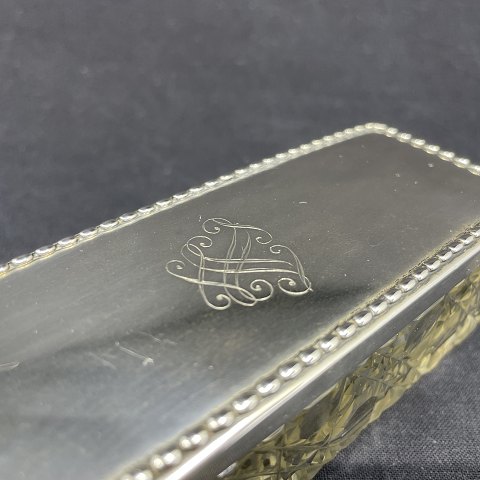 Box with silver lid