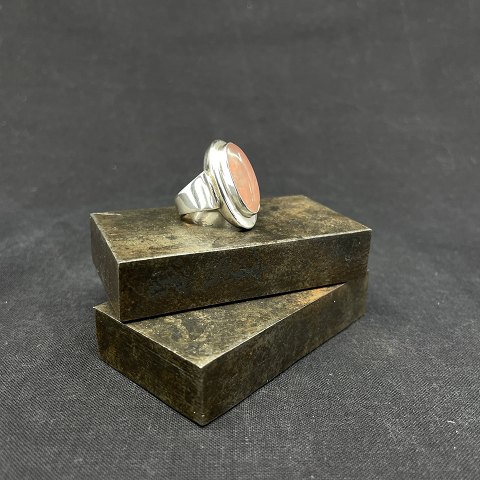 Ring with rosa quartz by N. E. From