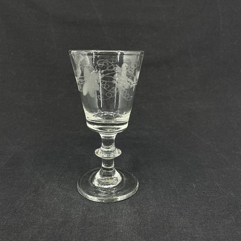 Wellington glas med vinløv