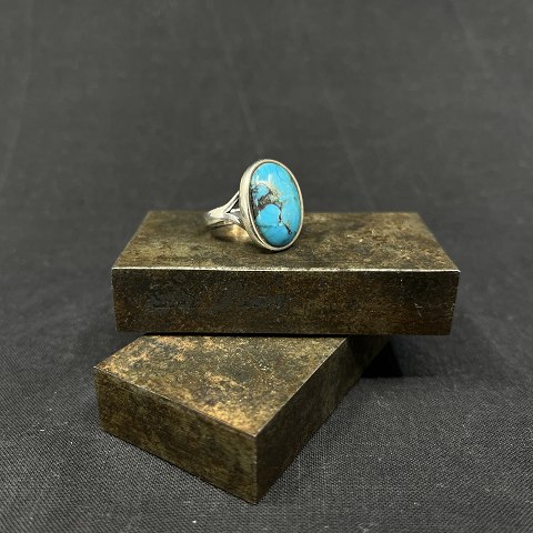 Ring with turquoise by Hermann Siersbøl