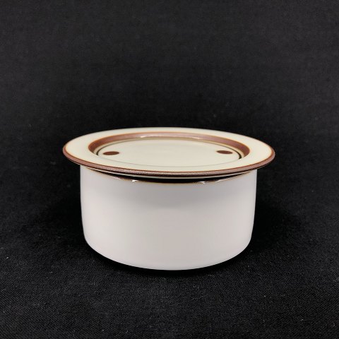 Brown Domino sugar bowl with lid
