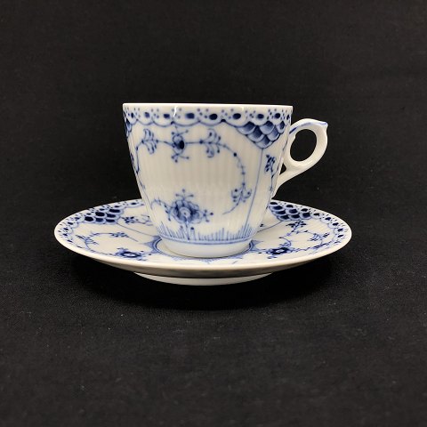 Blue Fluted Half Lace coffee cup 1/719.
