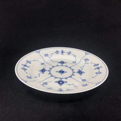 Blue Fluted Plain lunch plate, 22.5 cm.
