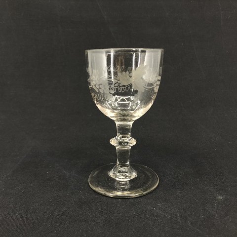 Holmegaard Glass no. 2 with wine leave
