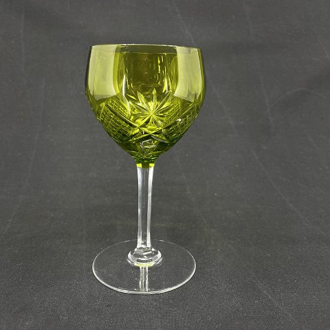 Green Daria white wine glass
