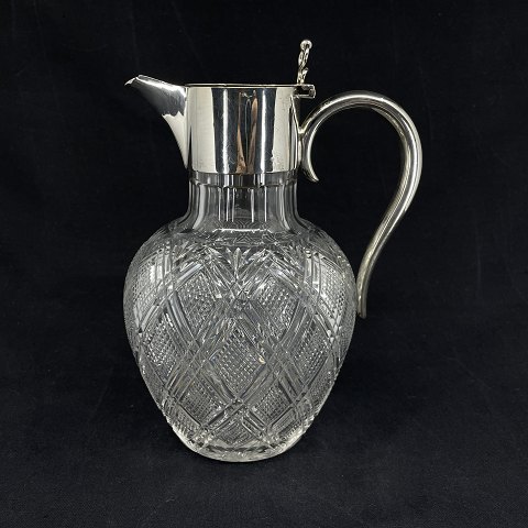 English wine jug with silver