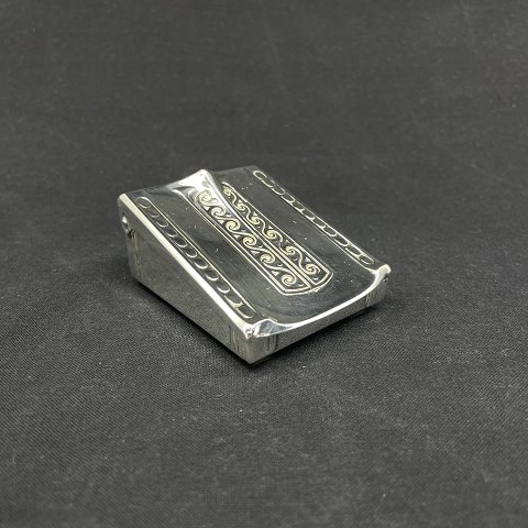 Stamp box in silver plate