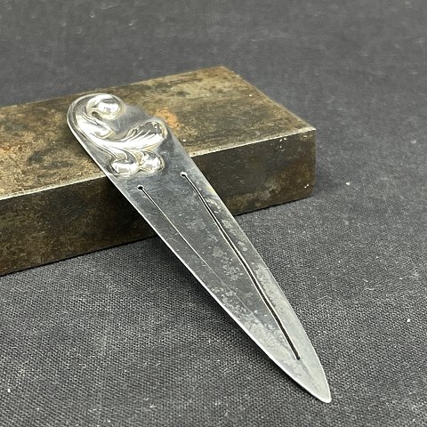 Art nouveau bogmærke i sølv