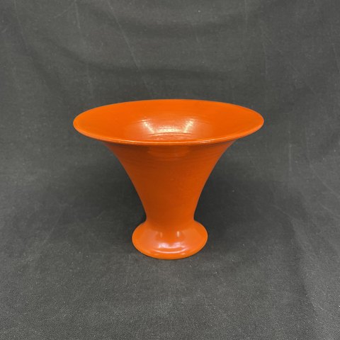 Orange trumpet vase from Kähler