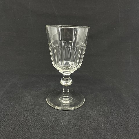 Klart Christian d. 8 hvidvinsglas med kugle