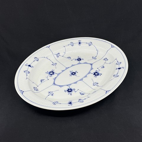 Blue Fluted Plain oval dish, 37 cm.
