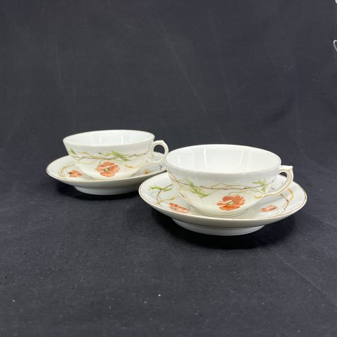 A pair of Royal Copenhagen teacups from the 1890s