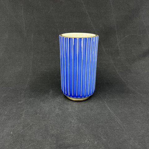 Blue Lyngby vase, 12 cm.