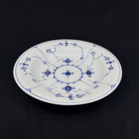 Blue Fluted Plain deep dinner plate from the 
1820-1850